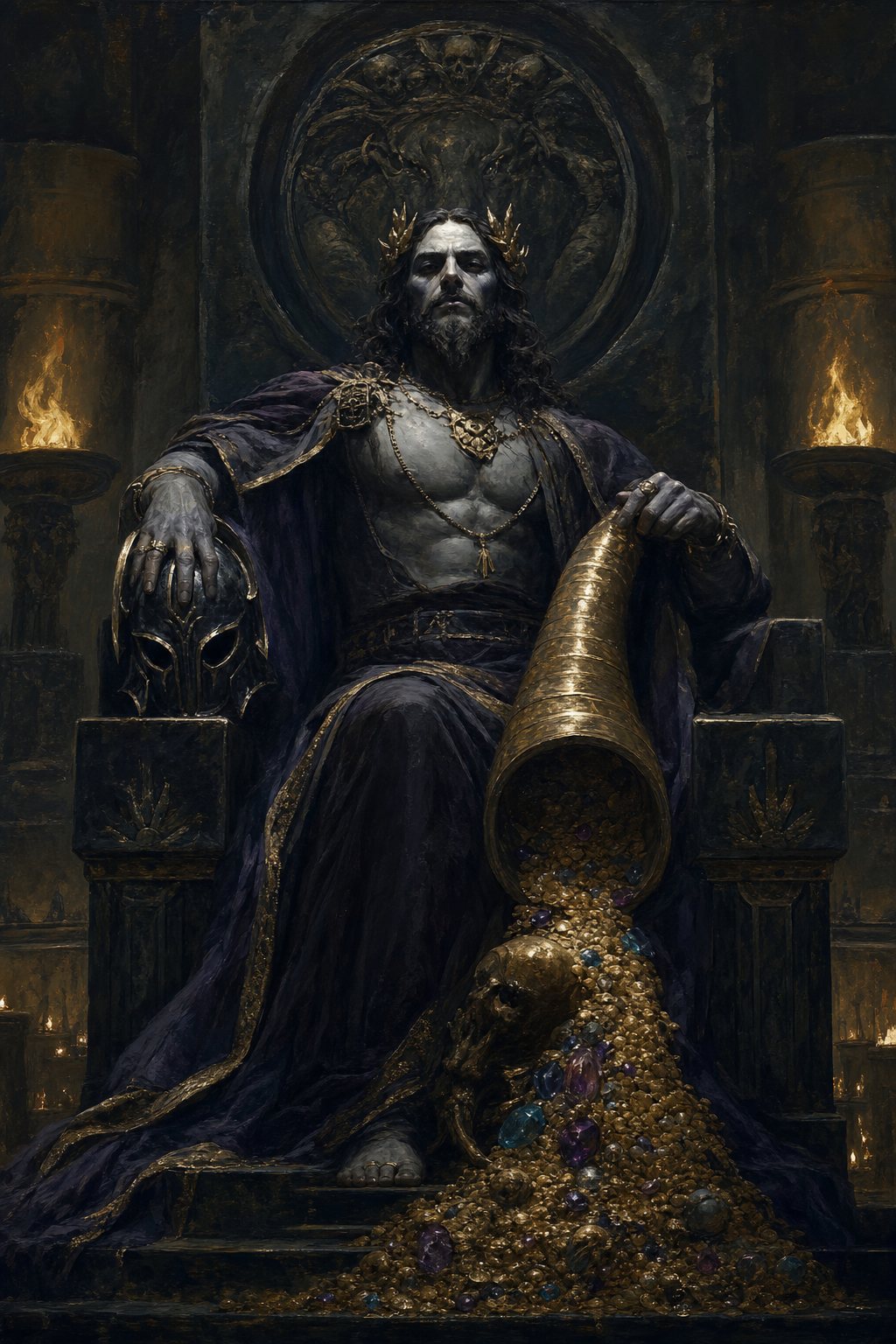 Hades, the underworld, the dead, and the mineral wealth buried in the earth