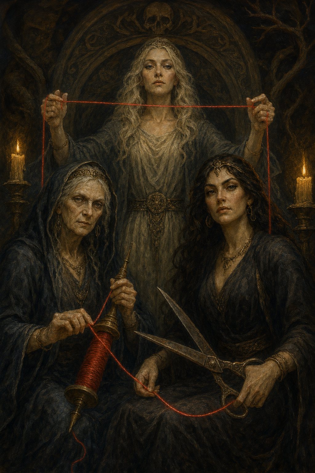 The Moirai, fate, destiny, and the measured length of every mortal life