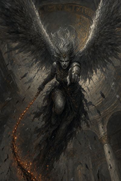 Illustration: Ash-Winged Fury