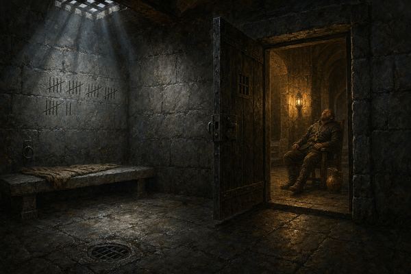Illustration: Beginning 1 — The Cell Beneath the Palace