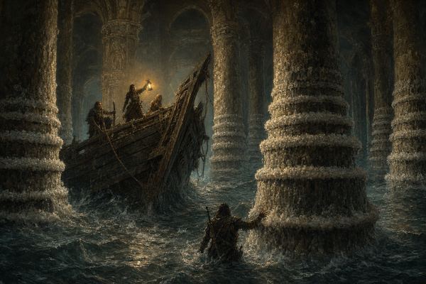 Illustration: Beginning 8 — Wrecked Into the Salt Halls
