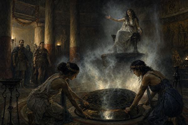 Illustration: Beginning 9 — The Pythia's Sentence