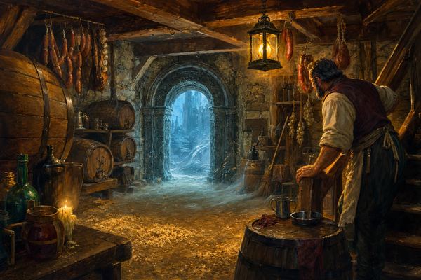 Illustration: Beginning 10 — The Wrong Door in Misthaven