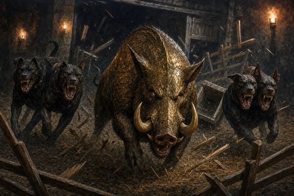 Illustration: Beasts of the Hunt (W17) warband