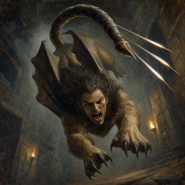 Illustration: Bronze-Barbed Manticore