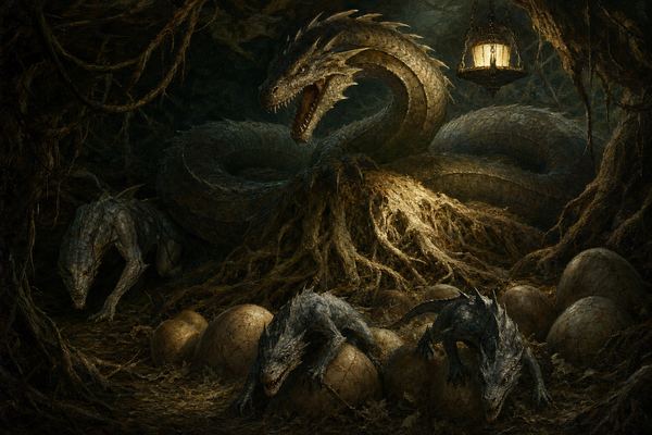 Illustration: Drakon Nest (W08) warband