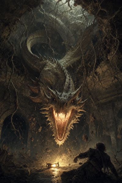 Illustration: Final Encounter 6 — The Drakon of the Hollow Root