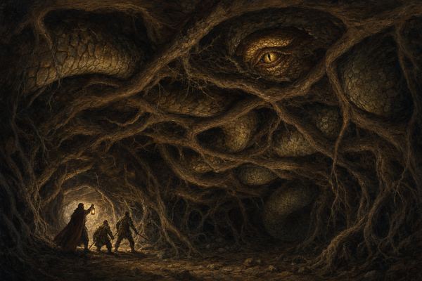 Illustration: Final Encounter 6 — The Drakon of the Hollow Root