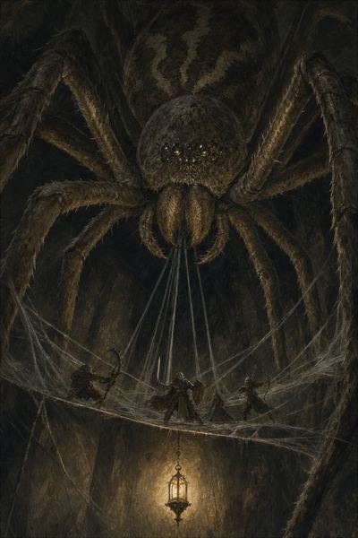 Illustration: Final Encounter 10 — The Weaver in the Deep Dark