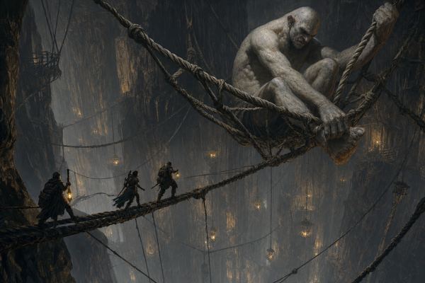 Illustration: Final Encounter 10 — The Weaver in the Deep Dark