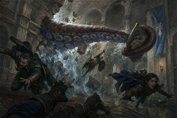 Illustration: Final Encounter 12 — The Arm Through the Wall