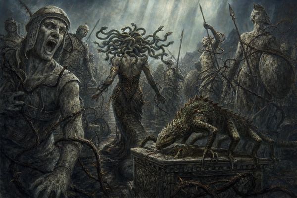 Illustration: Gorgon Brood (W04) warband