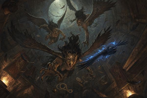 Illustration: Harpy Squall (W05) warband