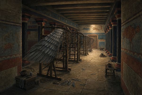Illustration: Room 6 — Gallery of Unfinished Wings