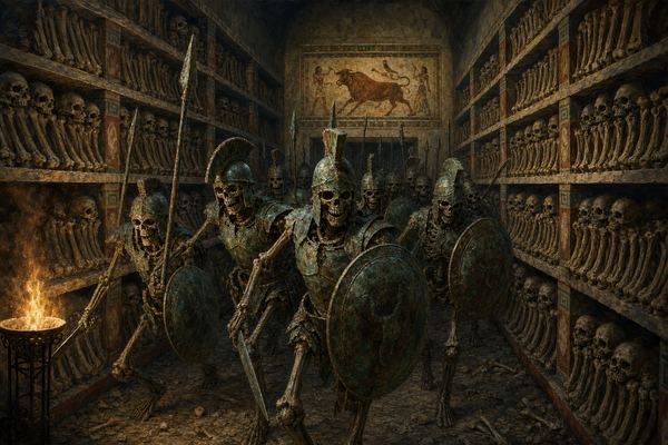 Illustration: Room 13 — Hoplite Ossuary