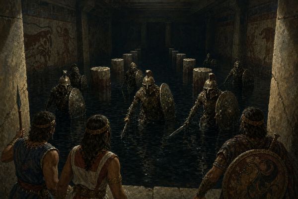 Illustration: Room 36 — Hall of the Sunken Kraken