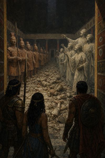 Illustration: Room 78 — Court of Broken Statues