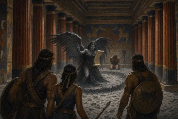 Illustration: Room 81 — Colonnade of the Furies' Vigil