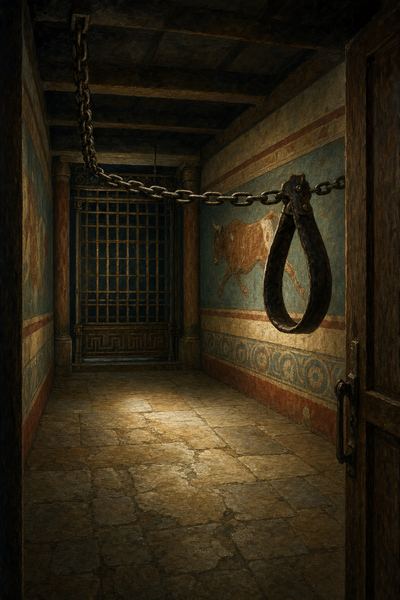 Illustration: Room 85 — Chamber of the Weighing Chain