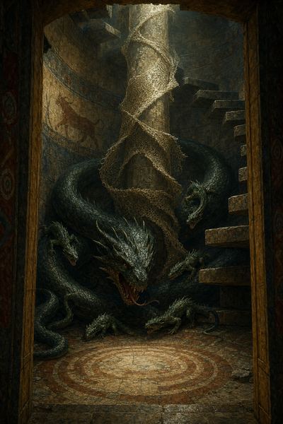Illustration: Room 88 — The Serpent Stair
