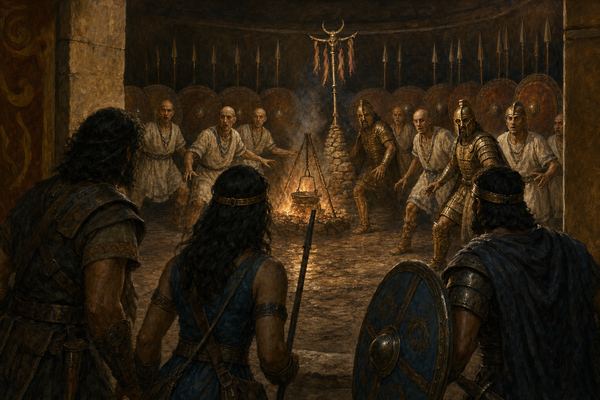 Illustration: Room 96 — Camp of the Lost Cohort