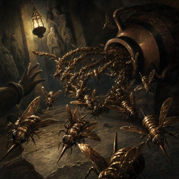 Illustration: Swarm of Bronze Bees