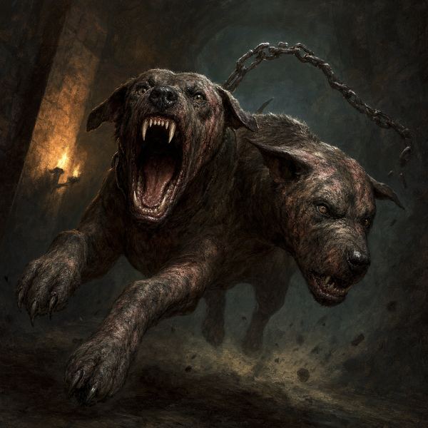 Illustration: Two-Headed Death-Dog